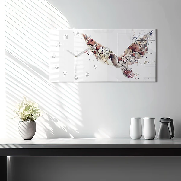 Horizontale Uhr mit motiv Abstrakte Ansicht