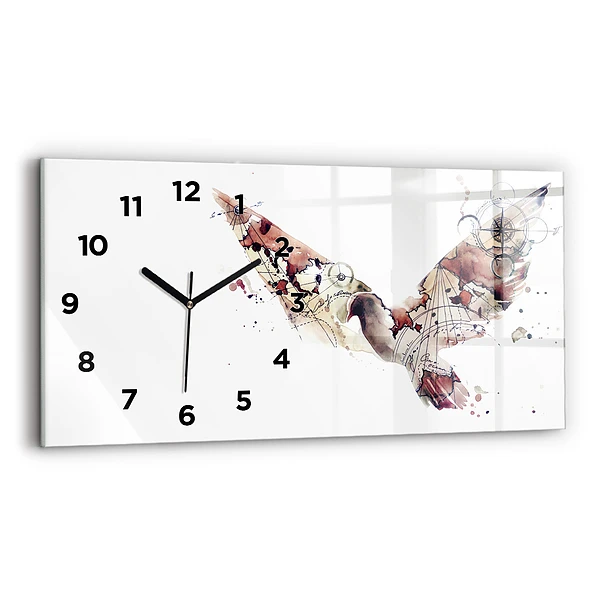 Horizontale Uhr mit motiv Abstrakte Ansicht
