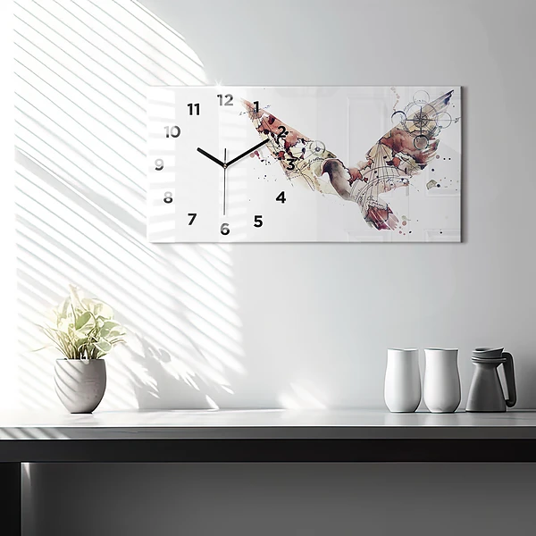 Horizontale Uhr mit motiv Abstrakte Ansicht
