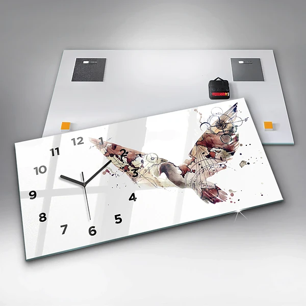 Horizontale Uhr mit motiv Abstrakte Ansicht