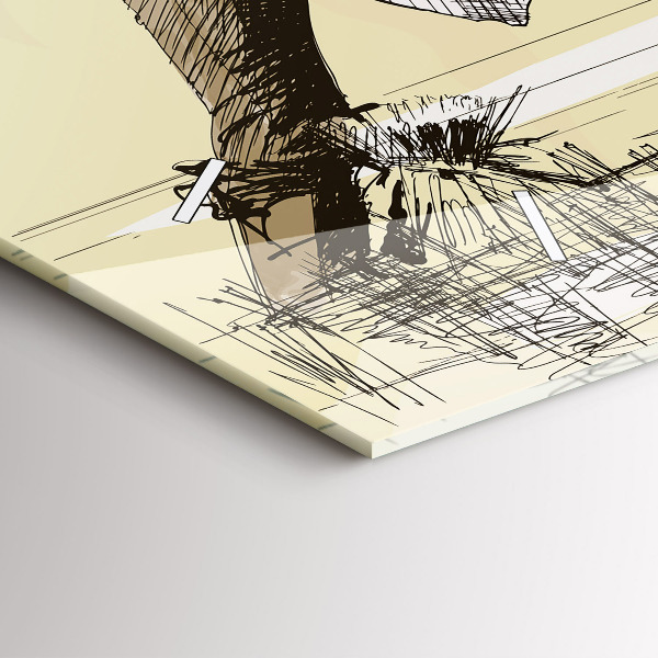 Horizontale Uhr mit motiv Frau pflückt Reis