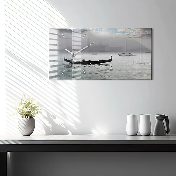 Horizontale Uhr Venedig Gondel