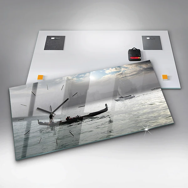 Horizontale Uhr Venedig Gondel