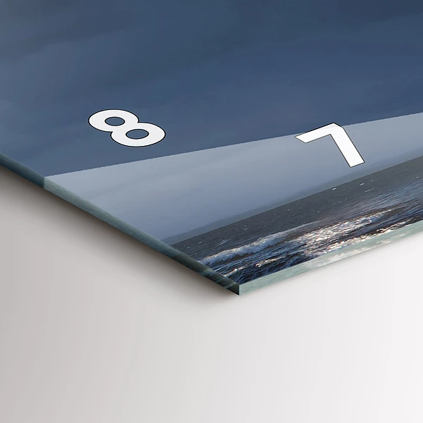 Horizontale Uhr mit motiv Leuchtturm