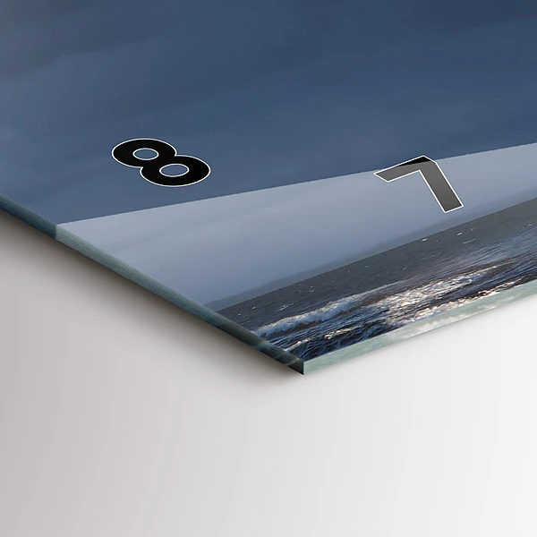 Horizontale Uhr mit motiv Leuchtturm