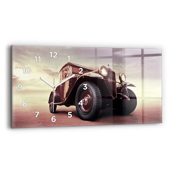 Horizontale Uhr mit motiv Oldtimer