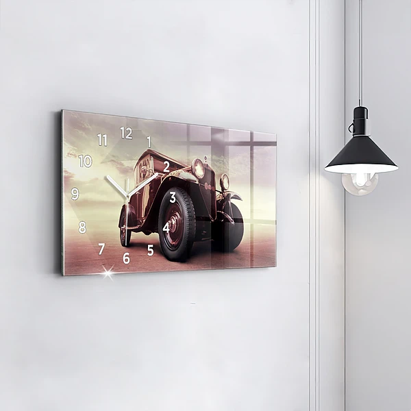 Horizontale Uhr mit motiv Oldtimer