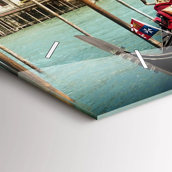 Horizontale Uhr mit motiv Gondeln Venedig Italien