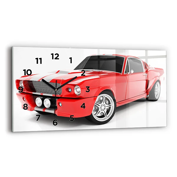 Horizontale Uhr mit motiv Sportwagen