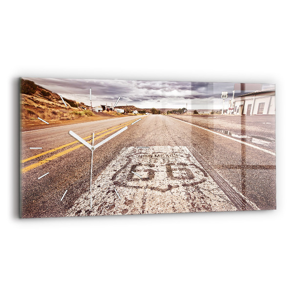 Horizontale Uhr Route 66 Straße USA