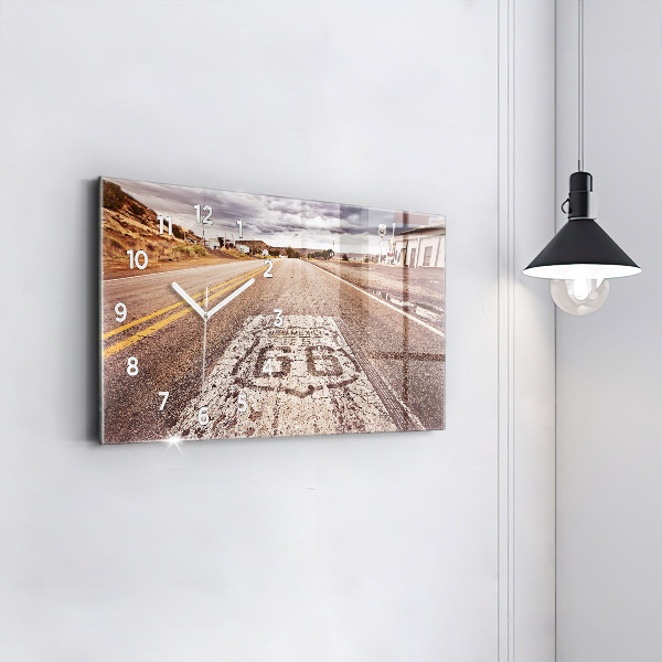Horizontale Uhr Route 66 Straße USA