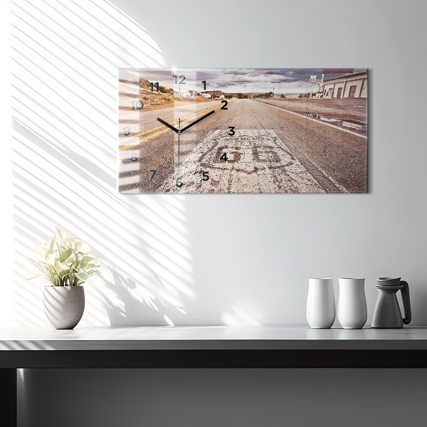 Horizontale Uhr Route 66 Straße USA