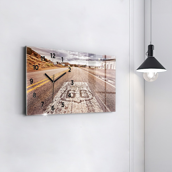 Horizontale Uhr Route 66 Straße USA