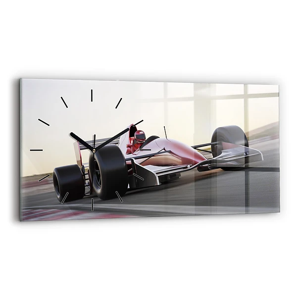 Horizontale Uhr mit motiv Sportlicher Rennwagen