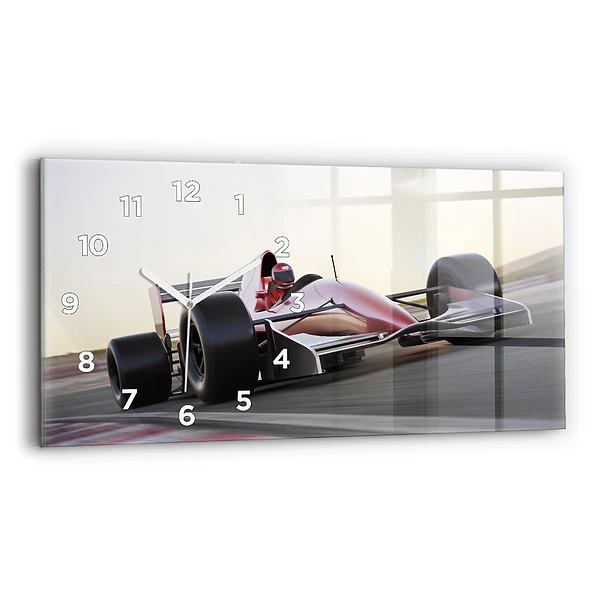 Horizontale Uhr mit motiv Sportlicher Rennwagen