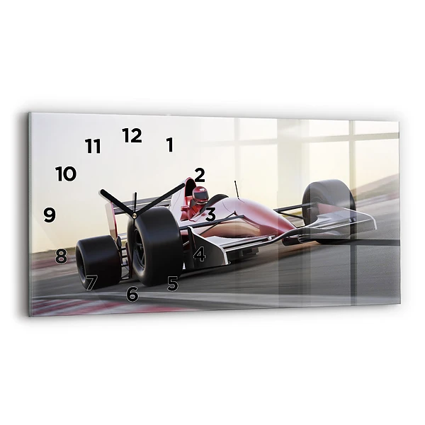 Horizontale Uhr mit motiv Sportlicher Rennwagen