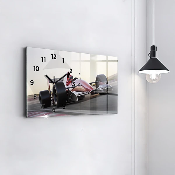 Horizontale Uhr mit motiv Sportlicher Rennwagen