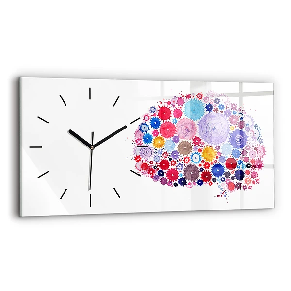 Horizontale Uhr Bunte abstrakte Illustration