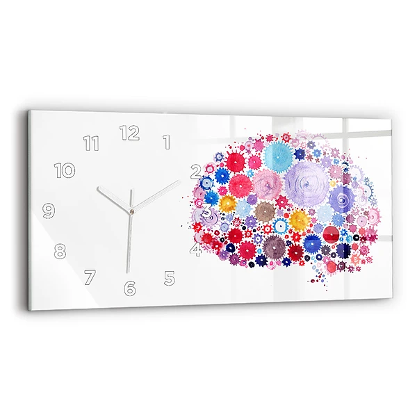 Horizontale Uhr Bunte abstrakte Illustration