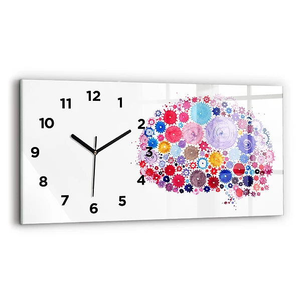 Horizontale Uhr Bunte abstrakte Illustration