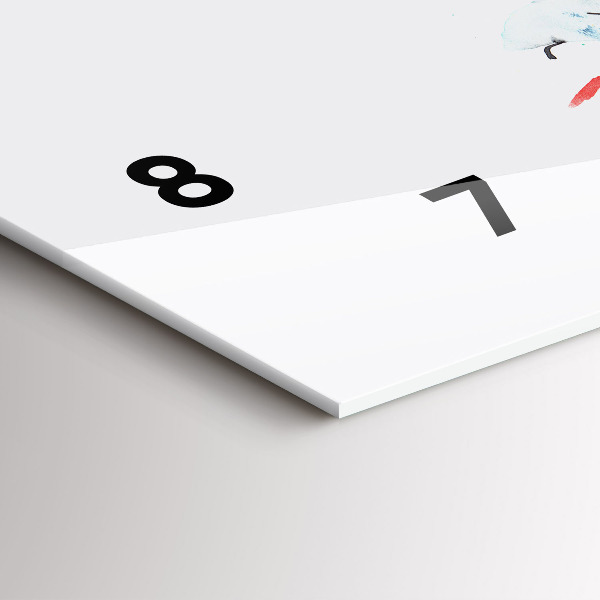 Horizontale Uhr Tukan im Gras