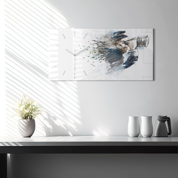 Horizontale Uhr Schiffskapitän mit Fernglas