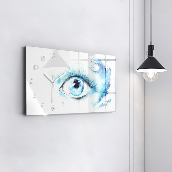 Horizontale Uhr mit motiv Auge des Meeres