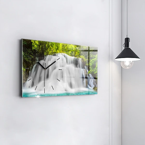 Horizontale Uhr mit motiv Wasserfall in Thailand