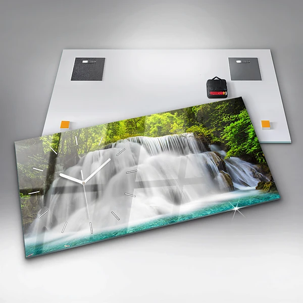 Horizontale Uhr mit motiv Wasserfall in Thailand