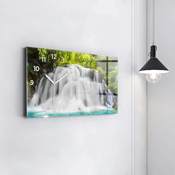 Horizontale Uhr mit motiv Wasserfall in Thailand