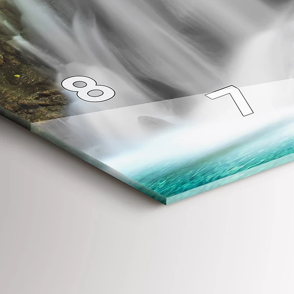 Horizontale Uhr mit motiv Wasserfall in Thailand