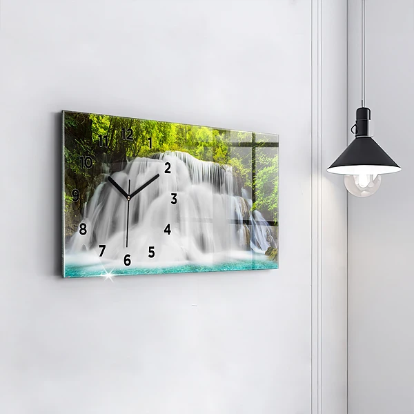 Horizontale Uhr mit motiv Wasserfall in Thailand