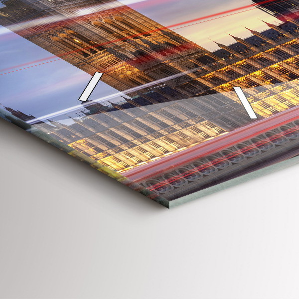 Horizontale Uhr Roter Londoner Bus