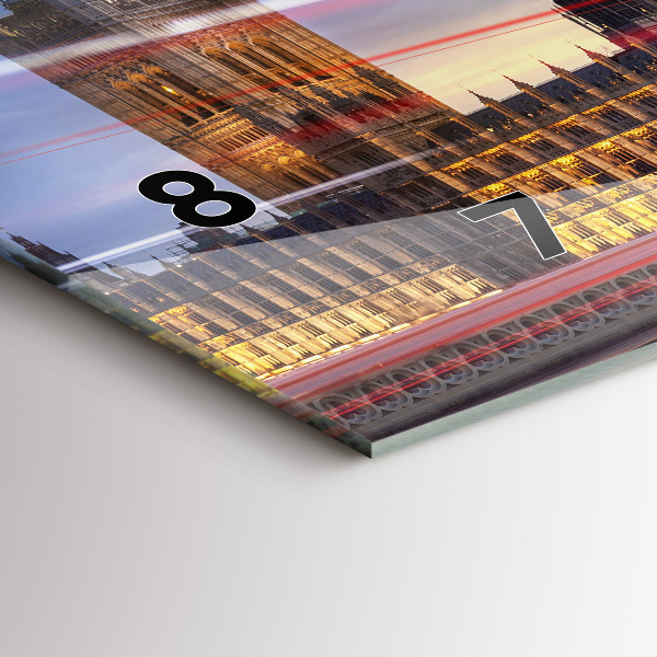 Horizontale Uhr Roter Londoner Bus