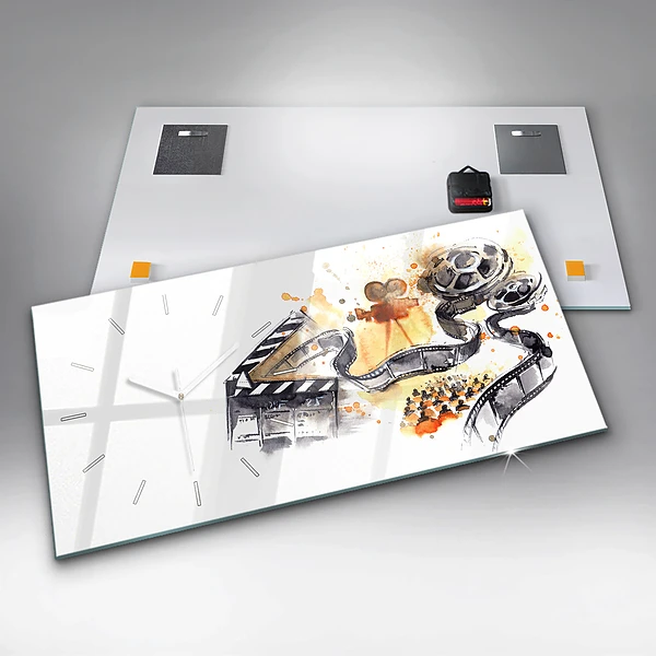 Horizontale Uhr mit motiv Kinematographie Kamera