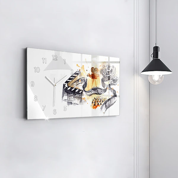 Horizontale Uhr mit motiv Kinematographie Kamera