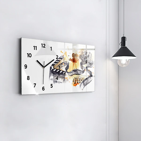 Horizontale Uhr mit motiv Kinematographie Kamera