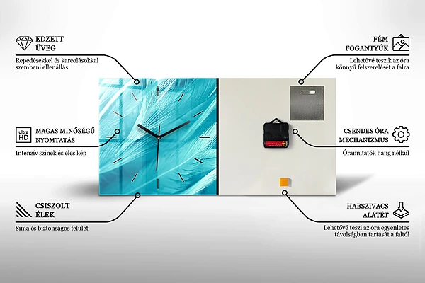 Horizontale Uhr mit motiv Gemalte Architektur