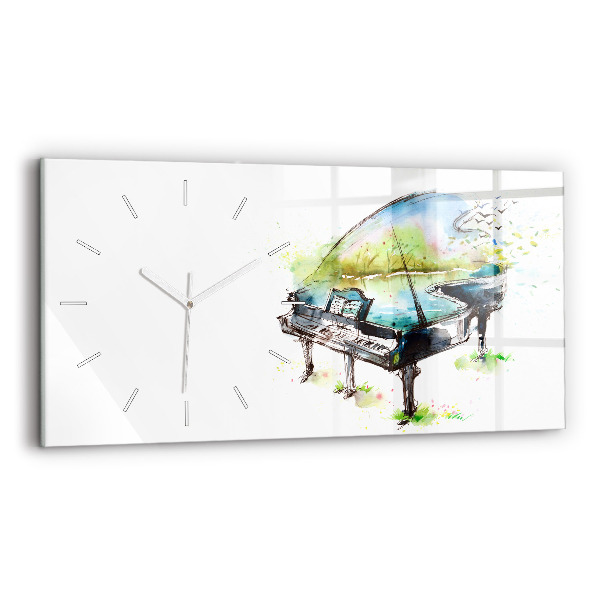 Horizontale Uhr mit motiv Illustration der 4 Jahreszeiten