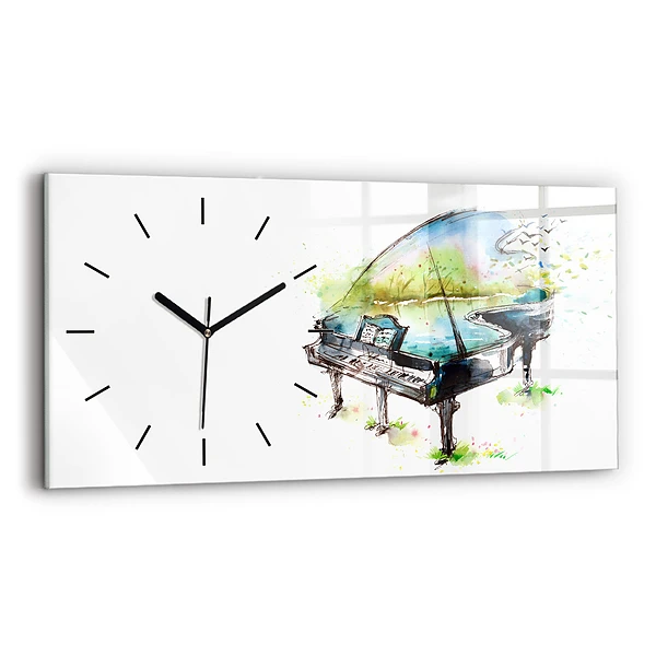 Horizontale Uhr mit motiv Illustration der 4 Jahreszeiten