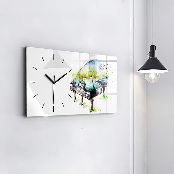 Horizontale Uhr mit motiv Illustration der 4 Jahreszeiten