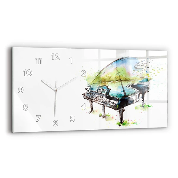 Horizontale Uhr mit motiv Illustration der 4 Jahreszeiten