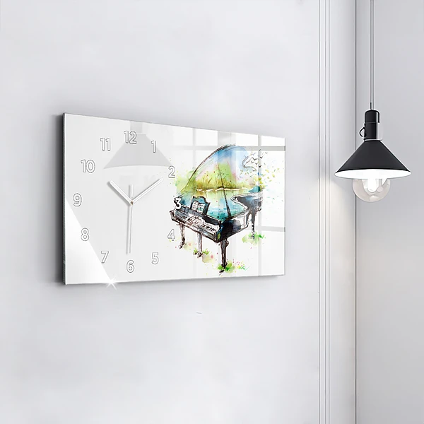 Horizontale Uhr mit motiv Illustration der 4 Jahreszeiten