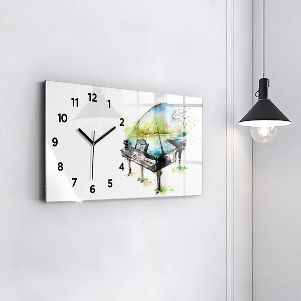 Horizontale Uhr mit motiv Illustration der 4 Jahreszeiten