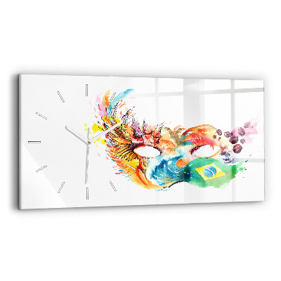 Horizontale Uhr Kultur - Flagge von Brasilien