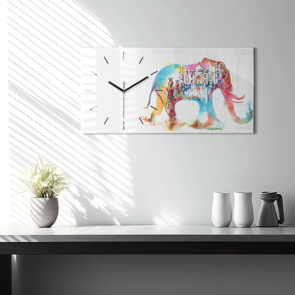 Horizontale Uhr mit motiv Kultur von Indien
