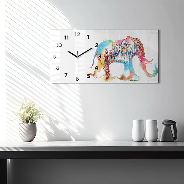 Horizontale Uhr mit motiv Kultur von Indien