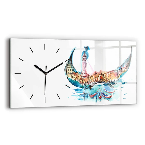 Horizontale Uhr mit motiv Italien - Die venezianische Gondel