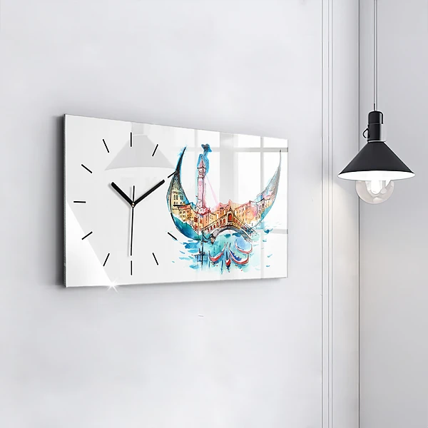 Horizontale Uhr mit motiv Italien - Die venezianische Gondel