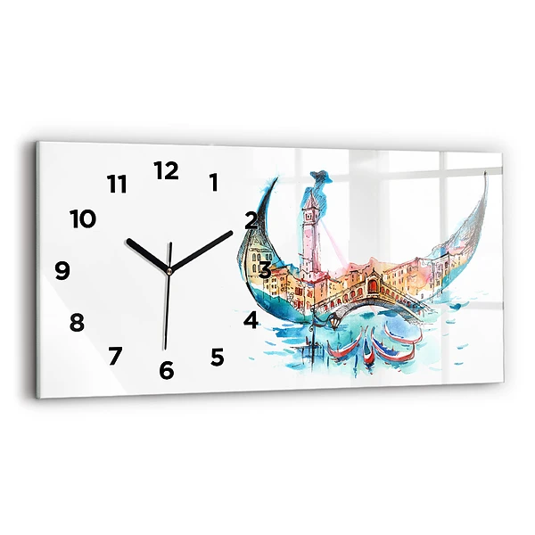 Horizontale Uhr mit motiv Italien - Die venezianische Gondel